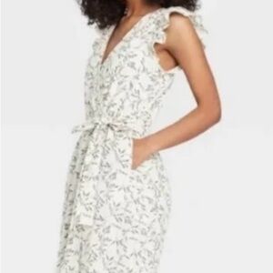 Floral Wrap Dress Size Medium